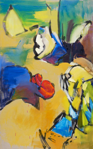 Greetings oil on linen 240x150cm 2010